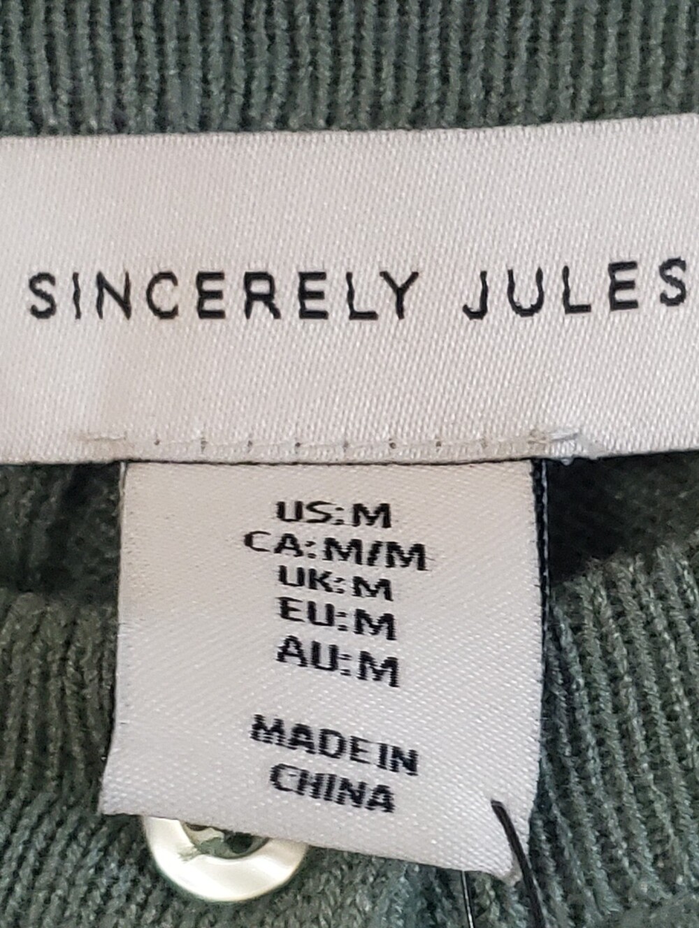 SINCERELY JULES NWT. LOUNGEWEAR SET. MED. CABLE KNIT. SAGE MINT GREEN. - Picture 3 of 10